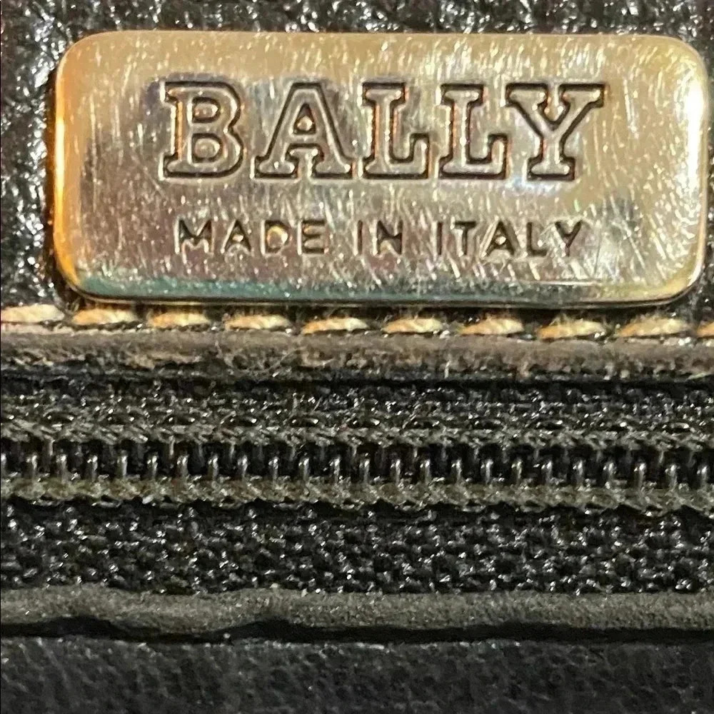 Bally vintage brown black leather crossbody handbag - Picture 10 of 14